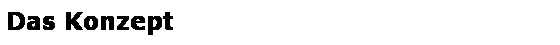 Textfeld: Das Konzept
